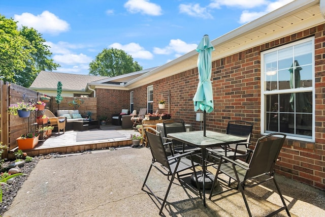 725 Forest Glen Cir, Murfreesboro, TN 37128 - view of patio / terrace with an outdoor hangout area and outdoor dining area