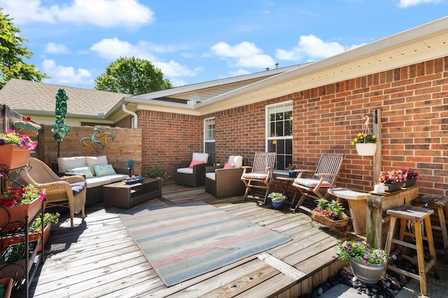 725 Forest Glen Cir, Murfreesboro, TN 37128 - deck featuring an outdoor hangout area