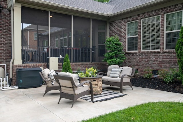 1237 Potter Ln, Gallatin, TN 37066 - view of patio featuring a sunroom