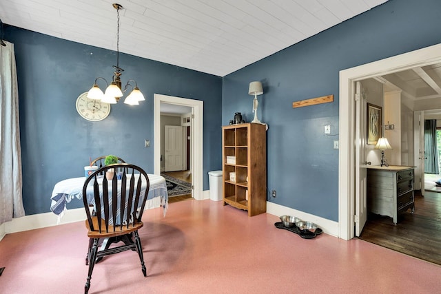 4957 Decatur Highway Highway, Ten Mile, TN 37880 - dining area featuring a chandelier and baseboards