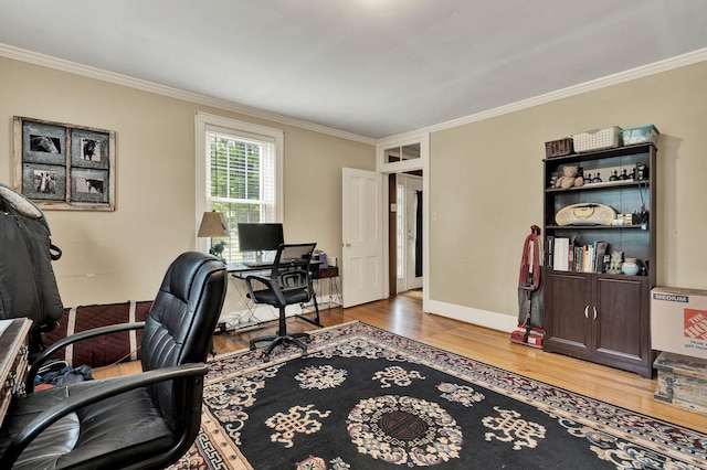 4957 Decatur Highway Highway, Ten Mile, TN 37880 - office with wood finished floors, crown molding, and baseboards