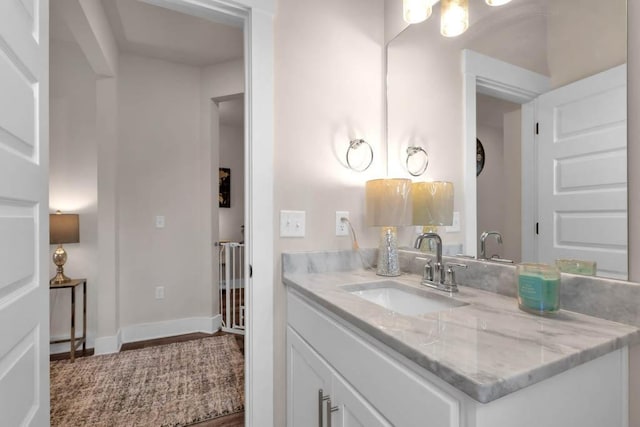 3608 Barbee Ct, Rockvale, TN 37153 - bathroom with vanity and baseboards