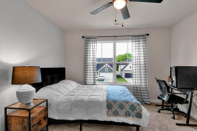 3608 Barbee Ct, Rockvale, TN 37153 - bedroom featuring carpet, a ceiling fan, and baseboards