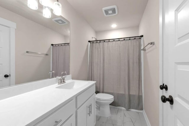 3608 Barbee Ct, Rockvale, TN 37153 - full bathroom with marble finish flooring, vanity, and toilet
