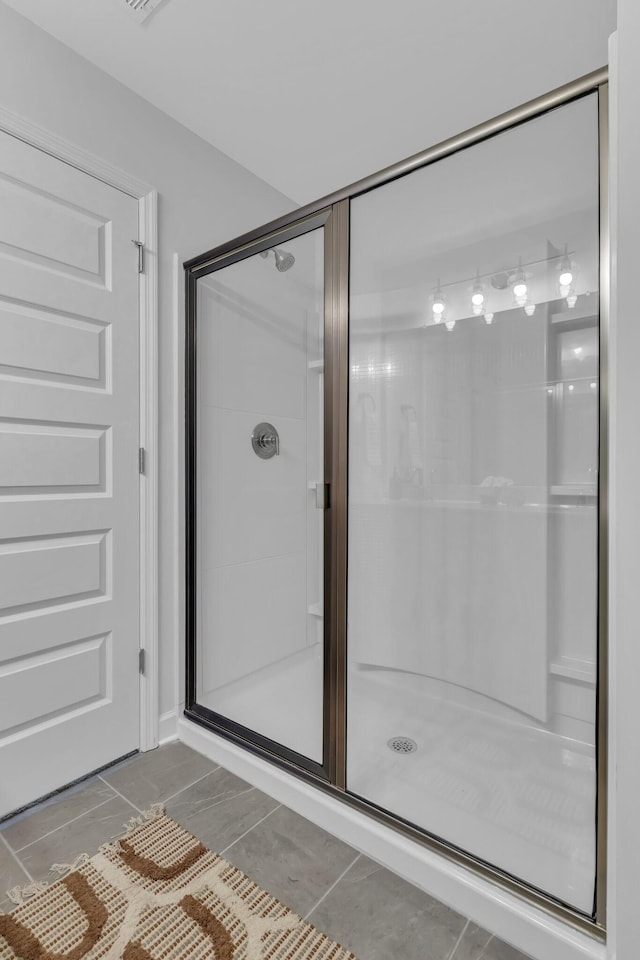 128 Beignet Aly, Hendersonville, TN 37075 - bathroom with a shower stall and tile patterned flooring