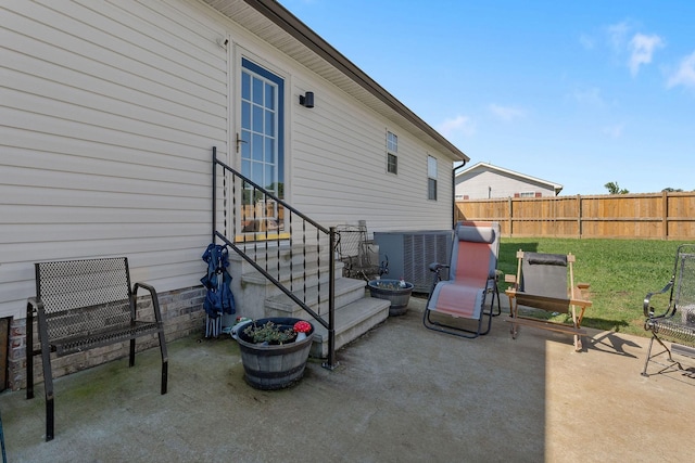 5024 Short Mountain Hwy, Smithville, TN 37166 - view of patio with central AC and entry steps