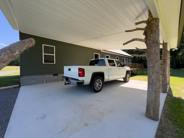 1474 Pea Ridge Rd, Manchester, TN 37355 - view of property exterior featuring a carport and crawl space