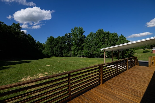 1474 Pea Ridge Rd, Manchester, TN 37355 - wooden terrace with a lawn