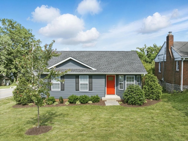 1911 Riverside Dr, Nashville, TN 37216 - view of front facade featuring a shingled roof and a front yard