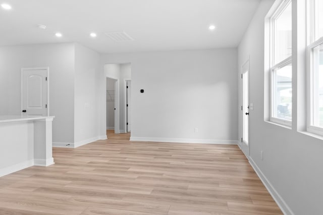 283 Subban Ct, Lebanon, TN 37087 - unfurnished room with light wood-type flooring, recessed lighting, and baseboards
