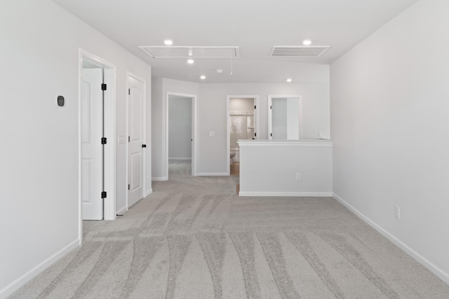 283 Subban Ct, Lebanon, TN 37087 - empty room featuring attic access, baseboards, recessed lighting, and light carpet