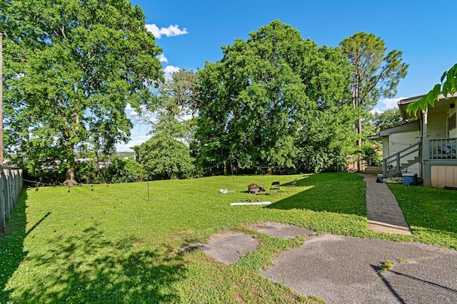 2000 Hickory Hill Ln, Hermitage, TN 37076 - view of yard with stairway and view of scattered trees