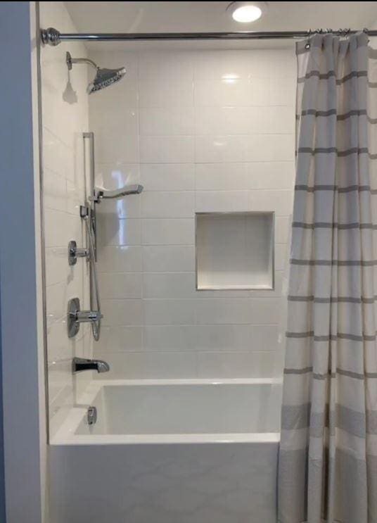 2521 Clifton Ave Unit 101, Nashville, TN 37209 - full bathroom featuring shower / bath combo with shower curtain