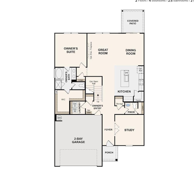 2506 Beverly Gail Rd, Pleasant View, TN 37146 - home floor plan