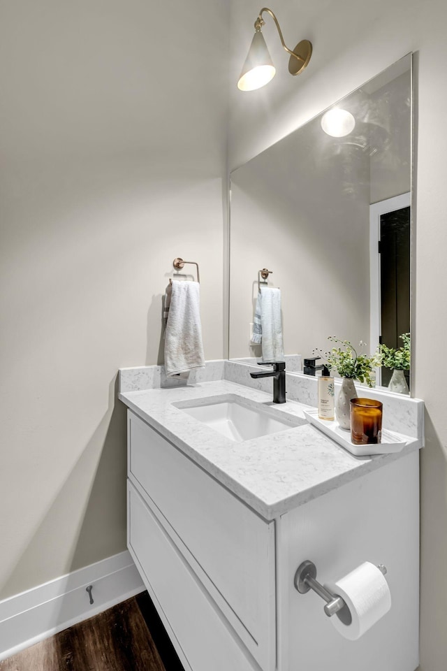 1004 Noble Loop Unit 49, Nashville, TN 37211 - bathroom with vanity and wood finished floors