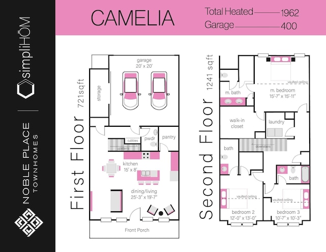 1004 Noble Loop Unit 49, Nashville, TN 37211 - floor plan / room layout