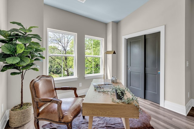 1004 Noble Loop Unit 49, Nashville, TN 37211 - sitting room featuring baseboards and wood finished floors