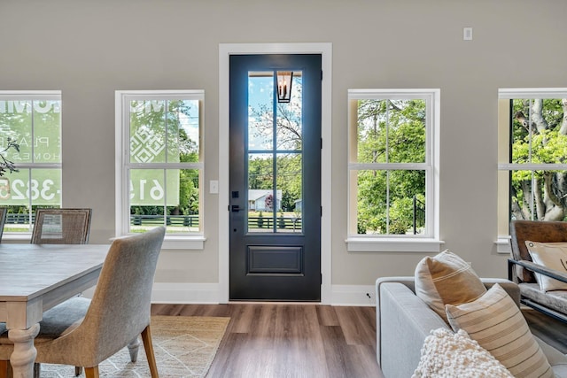 1004 Noble Loop Unit 49, Nashville, TN 37211 - doorway to outside featuring wood finished floors and baseboards