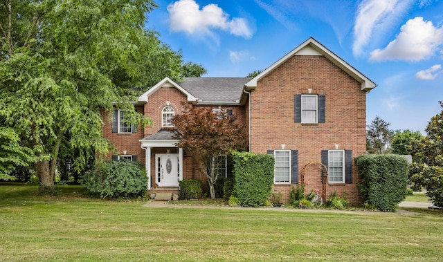 3198 Gray Hawk Ct, Clarksville, TN 37043 - view of front of home featuring brick siding and a front yard