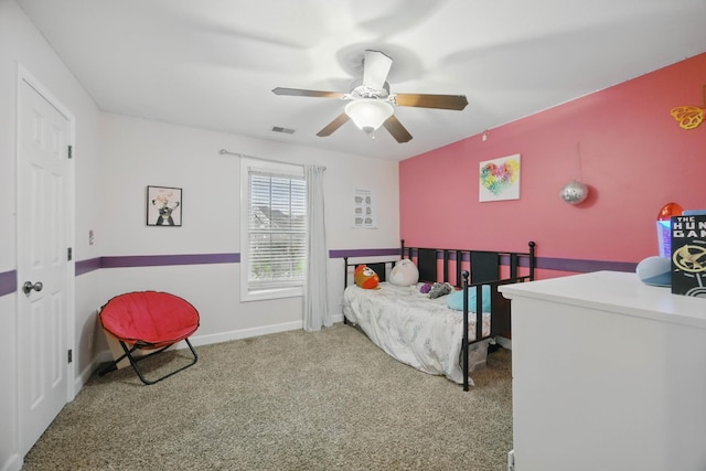 3198 Gray Hawk Ct, Clarksville, TN 37043 - carpeted bedroom with ceiling fan and baseboards