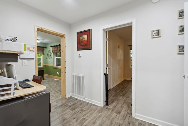 1602 Pleasant Grove Rd, Westmoreland, TN 37186 - home office featuring light wood finished floors and baseboards