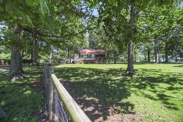 1602 Pleasant Grove Rd, Westmoreland, TN 37186 - view of yard featuring a deck
