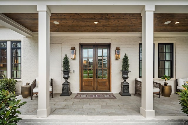 505 Green Apple Turn, Brentwood, TN 37027 - view of exterior entry featuring french doors and covered porch
