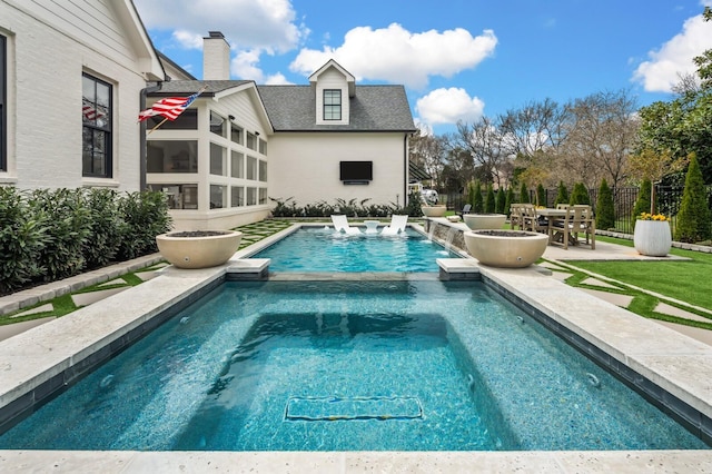 505 Green Apple Turn, Brentwood, TN 37027 - view of pool featuring a patio area and a pool with connected hot tub