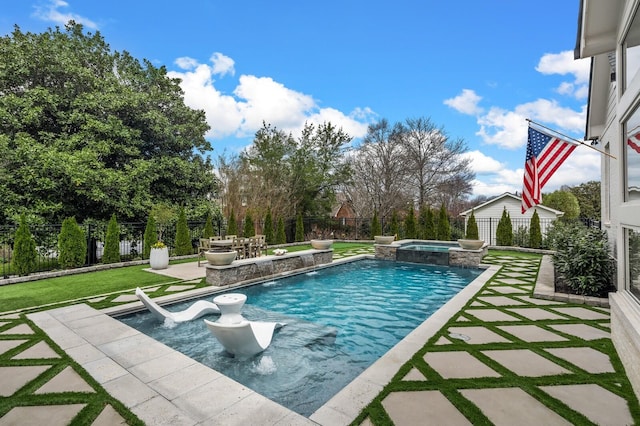 505 Green Apple Turn, Brentwood, TN 37027 - view of swimming pool featuring a patio and a pool with connected hot tub