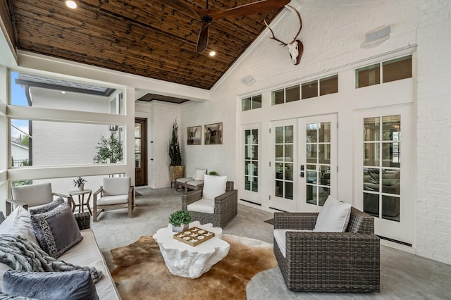 505 Green Apple Turn, Brentwood, TN 37027 - view of patio featuring outdoor lounge area and french doors