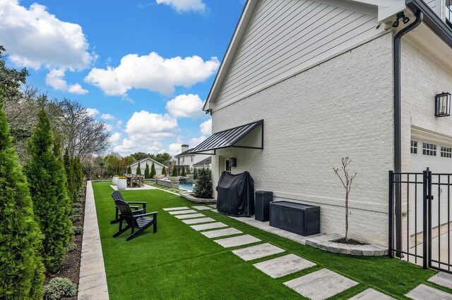 505 Green Apple Turn, Brentwood, TN 37027 - view of yard with a swimming pool, a garage, and a patio