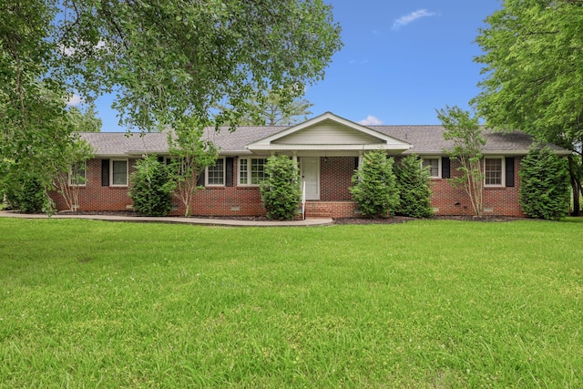 979 S Main St S, Eagleville, TN 37060 - ranch-style house with a front lawn, crawl space, and brick siding