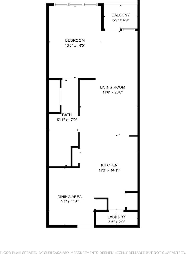 1803 Broadway Unit 509, Nashville, TN 37203 - floor plan / room layout