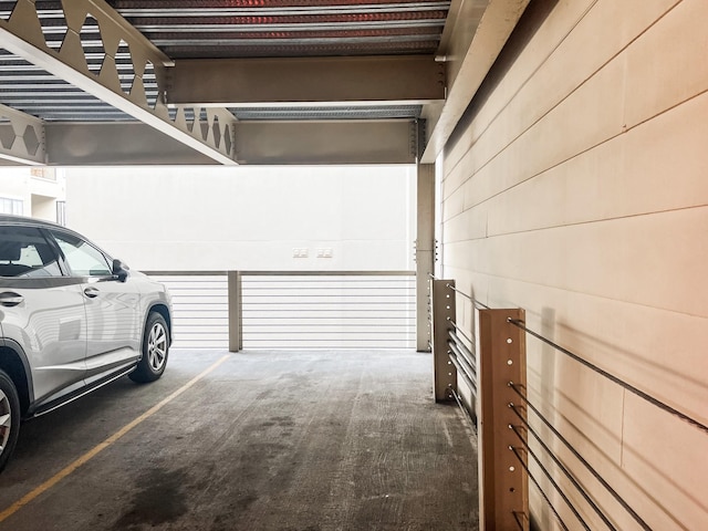 1803 Broadway Unit 509, Nashville, TN 37203 - garage featuring wooden walls