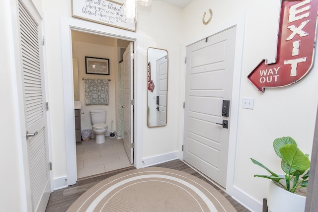 4303 Gallatin Pike Unit 206, Nashville, TN 37216 - foyer entrance with baseboards and wood finished floors