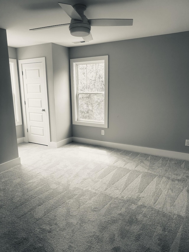 5930 Carl Pl, Nashville, TN 37209 - carpeted spare room with ceiling fan and baseboards