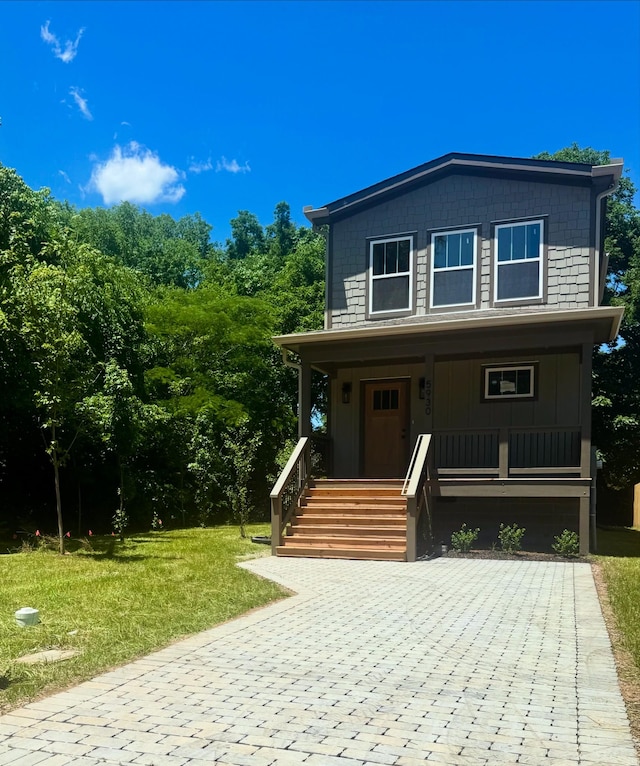 5930 Carl Pl, Nashville, TN 37209 - view of front of property with a porch and a front yard
