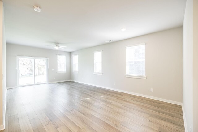 441 Golden Meadow Ln, Hendersonville, TN 37075 - spare room featuring baseboards, light wood-type flooring, and a ceiling fan