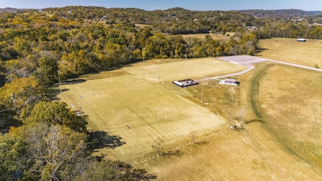 441 Golden Meadow Ln, Hendersonville, TN 37075 - overview of rural landscape with a heavily wooded area