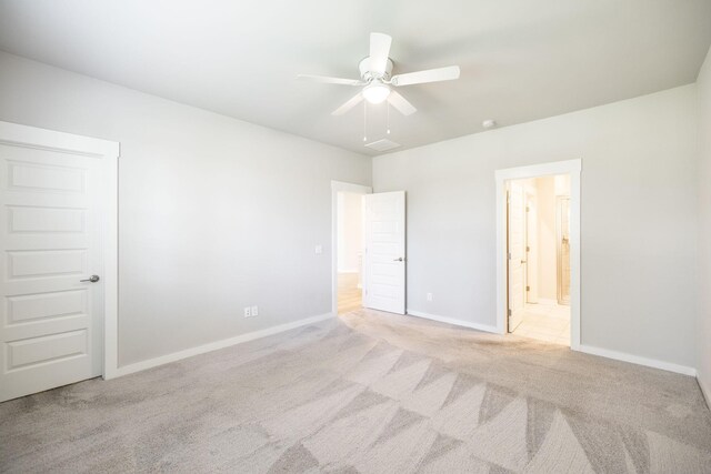441 Golden Meadow Ln, Hendersonville, TN 37075 - unfurnished bedroom with carpet, baseboards, ensuite bathroom, and ceiling fan