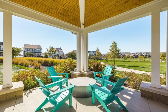 441 Golden Meadow Ln, Hendersonville, TN 37075 - view of patio / terrace featuring a residential view