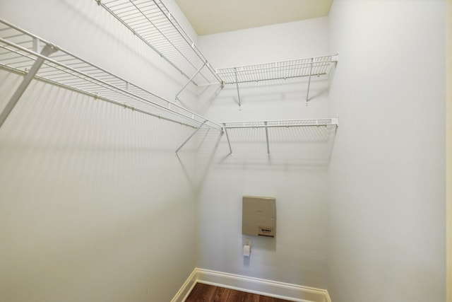 735 Tulip Grove Rd Unit 325, Hermitage, TN 37076 - walk in closet with dark wood-style flooring