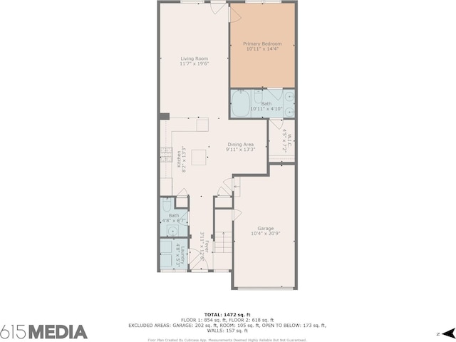 735 Tulip Grove Rd Unit 325, Hermitage, TN 37076 - floor plan / room layout