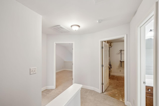 735 Tulip Grove Rd Unit 325, Hermitage, TN 37076 - hallway with light colored carpet and baseboards