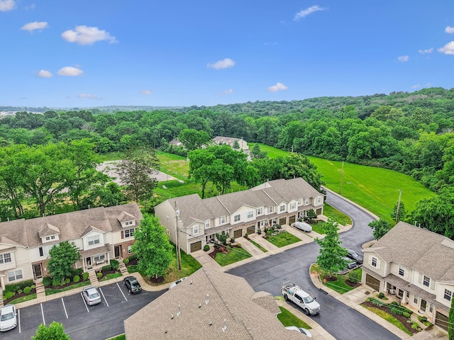 735 Tulip Grove Rd Unit 325, Hermitage, TN 37076 - aerial view of residential area featuring a forest