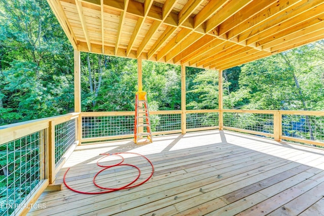 928 Ski Mountain Rd, Gatlinburg, TN 37738 - wooden deck featuring view of scattered trees
