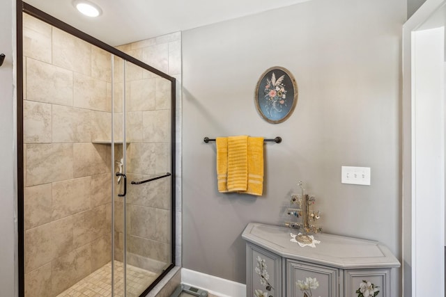 200 Nichols Dr, Woodbury, TN 37190 - full bathroom featuring a stall shower and baseboards