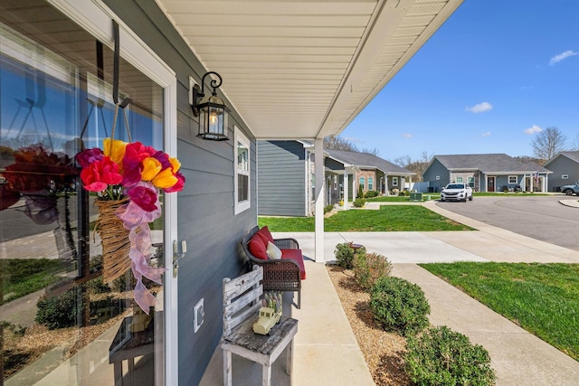 200 Nichols Dr, Woodbury, TN 37190 - porch with a residential view and a yard