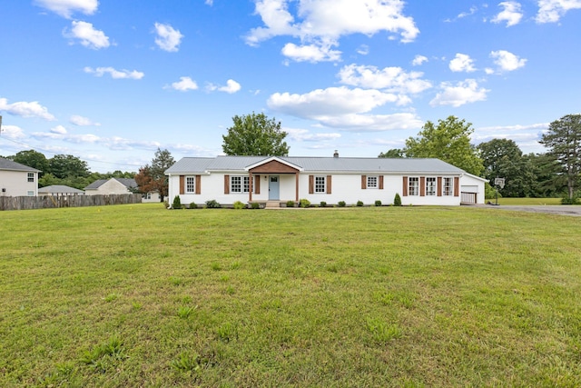 1371 Pomona Rd, Dickson, TN 37055 - ranch-style home with driveway, metal roof, and a garage