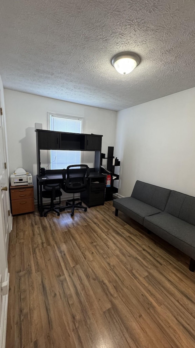312 Pappy Dr, Oak Grove, KY 42262 - office space featuring wood finished floors and a textured ceiling
